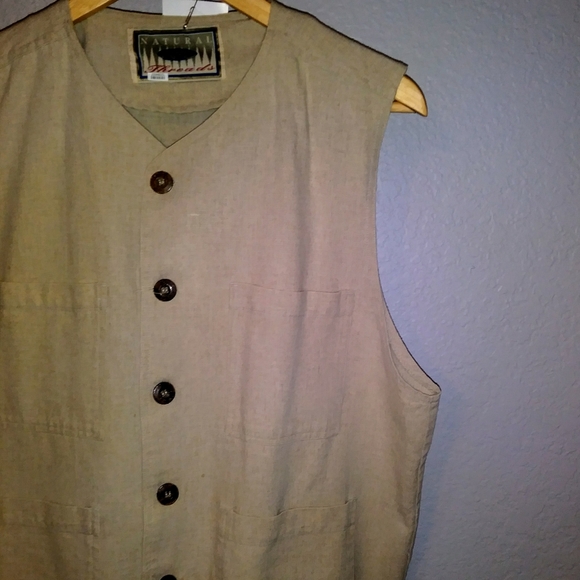 EUC- Natural Threads vest-M - Picture 3 of 7